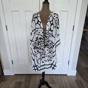 Cativa Geometric Swim Cover-Up Or Topper